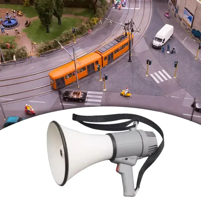 Megafone Artesanal Portátil para 12 Action Figures com Alto-Falante Miniatura Leve e Resistente