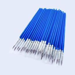 Pincéis de pintura plana para pintura, adereços essenciais, pincel pequeno, volume de arte, pintura detalhe, 50 pcs - Image 4