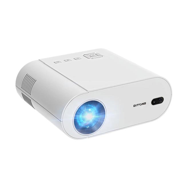 DITONG Projetor 4K Android Dual WiFi 6 Bluetooth Auto Keystone Foco Automático Home Theater HD Native 1080P