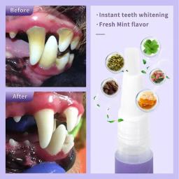 Gel reparador de dentes orais para animais de estimação, dentífrico natural para cães, dentífrico natural para cães e gatos, ambientador de respiração para gatos, 1pc - Image 4
