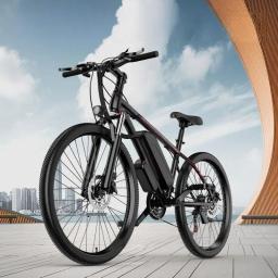 Bicicleta elétrica assistida por montanha de 26 polegadas, bateria de lítio, bicicleta elétrica off-road de velocidade variável, bicicletas elétricas juvenis - Image 1