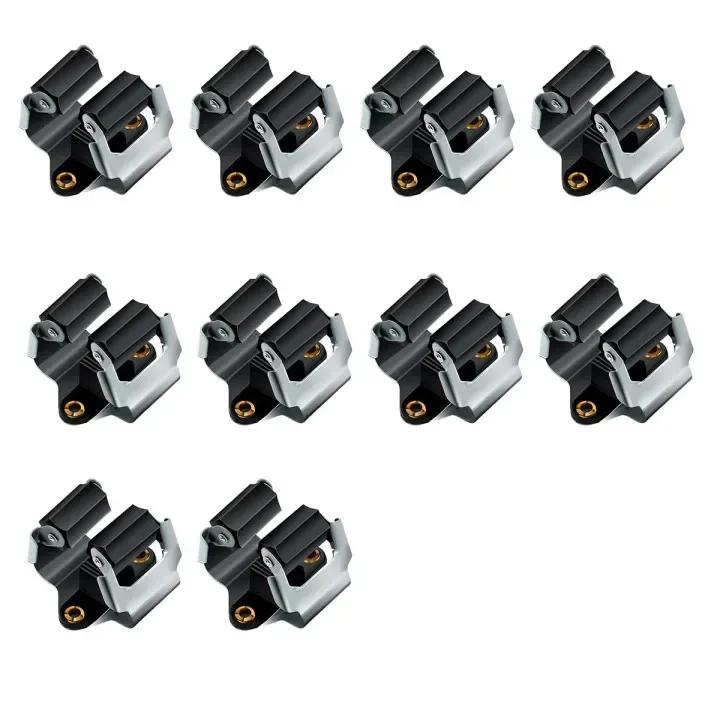 Mop e suporte de vassoura, 10pcs, organizador, clipes de fixação, rack de armazenamento de jardim com parafusos para escritório e cozinha - Image 1