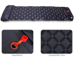 Colchão inflável com travesseiros, almofada de dormir ao ar livre, esteira de viagem, cama dobrável, almofada de ar ultraleve, caminhadas, trekking, camping - Image 4
