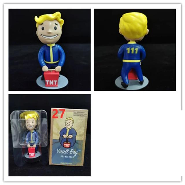 Conjunto Completo de Bobbleheads Vault Boy - Estátuas Anime Adoráveis para Coleção e Decoração de Quarto, Ótima Ideia de Presente Infantil