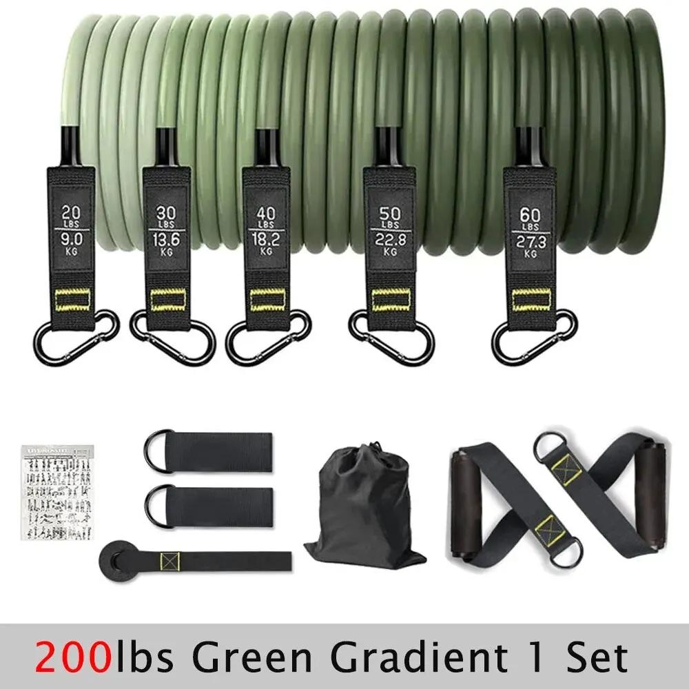 Conjunto de faixas de resistência, corda de tração de tensão para homens e mulheres, faixas de exercício de treino para fitness, academia em casa, equipamento de treinamento de força - Image 1