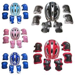Conjunto de engrenagens protetoras para crianças, joelho, protetor de pulso, cotovelo, bicicleta, skate, patinação no gelo, protetor de rolo, crianças, 7pcs - Image 5