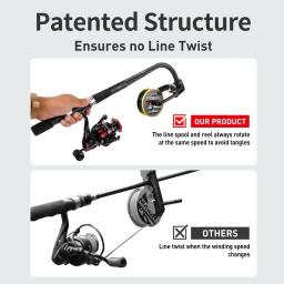 Pesca Linha Spooler para Spinning e Baitcasting, portátil Reel Spool, Reel Winder, Sistema de Estação de carretel, 1Pc Equipamento de pesca - Image 4