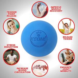 Portátil Lacrosse Massage Fascia Ball, Relaxamento Muscular, Alívio da Dor, Fisioterapia Ball, Jaw Exerciser Ball, Yoga, 6,3 cm - Image 5