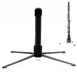 Dobrável Metal Leg Holder para Flauta Clarinete, Quadripé Stand, Rest Base, Flauta Clarinete - Image 6
