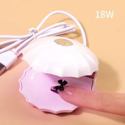 Mini prego lâmpada manicure ferramentas cabine uv led unha gel polonês máquina uv luz para unhas onda de secagem profissional prego-fazer secador - Image 1