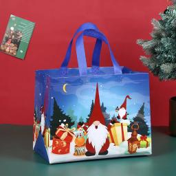 Grande saco de presente de Natal com alça, saco de embalagem reutilizável não tecido, festa e presentes de ano novo - Image 2