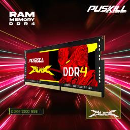 Notebook PUSKILL Memoria Ram DDR4 DDR3L 16GB 8GB 4GB 32GB 3200 2666 2400 1600 1333 Sodimm Memória Portátil - Image 3