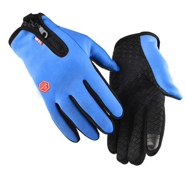 Luvas de Ciclismo Impermeáveis e Térmicas para Homens com Tela Sensível ao Toque - Ideal para Bicicleta, Esqui e Motocicleta no Inverno