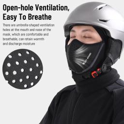 Bicicleta OCIDENTAL-Ciclismo Esporte Balaclava com Magnetic Quick Open e Close, Cap Ciclismo Respirável, Capa Facial Quente, Camping Ao Ar Livre, Ski Bike Hat, Inverno - Image 6