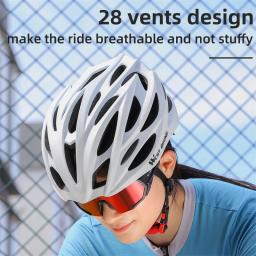 WEST BIKING-Capacete de Ciclismo Ultraleve para Homens e Mulheres, Moldagem Integrada, Respirável, Corrida, MTB, Road Bike, Capacete Equipamento - Image 2