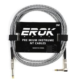Erok-cabo de guitarra, 3m, 6, 35mm, macho para macho, linha trançada, pedal, instrumento, acessórios - Image 2