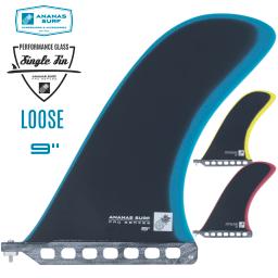 Ananas surf 9 "Polegada fin frouxo surfboard fibra de vidro centro única caixa longboard eua base sup acessórios noserider estilo - Image 1