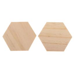 Bases De Hexágono De Madeira MDF, Hex Props Enfeite, 10x78mm, 90x78mm - Image 6