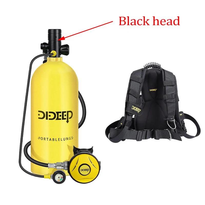 Dideep Equipamento de Mergulho e Snorkeling, Peixe Respirador, Kit de Cilindro de Oxigênio, Amarelo Padrão, 3L, X6000 - Image 1