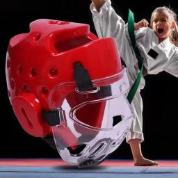 Profissional protetor de cabeça de taekwondo capacete mma muay thai boxe taekwondo karate guarda cabeça wtf kickboxing - Image 1