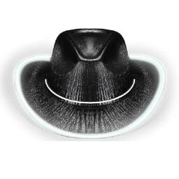 Chapéu de vaqueiro LED para noiva, chapéu de festa mascarada, boné de aniversário, Jazz Dance Show Props, traje de Natal, Dia das Bruxas, 2024 - Image 6