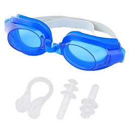 Conjunto óculos natação antiembaçante à prova d'água para adultos mulheres UV para proteção ampla - Image 5