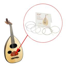 Conjunto de 12 peças de cordas oud árabe, acessórios de alta qualidade, de nylon transparente, liga de cobre prateada, ob102 - Image 1