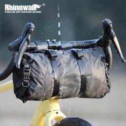 Rhinowalk bolsa para guidão dianteiro 12l, kit de montagem de bicicleta à prova d'água com bolsa interna substituível, bolsa frontal removível, armazenamento de bagagem - Image 1