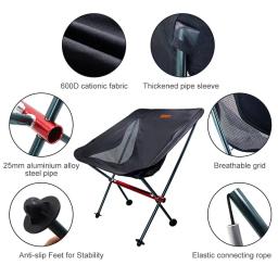 PACOONE-Cadeira dobrável para camping e pesca, Cadeira Chaise Longue, Relaxante e Lazer, Móveis Dobráveis, Piquenique e Praia, Pesca e Camping - Image 2