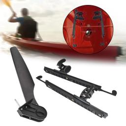 Leme de caiaque com pé cinta pedais, leve barco cauda embarcação, controle de pé nylon, vela acessórios - Image 1