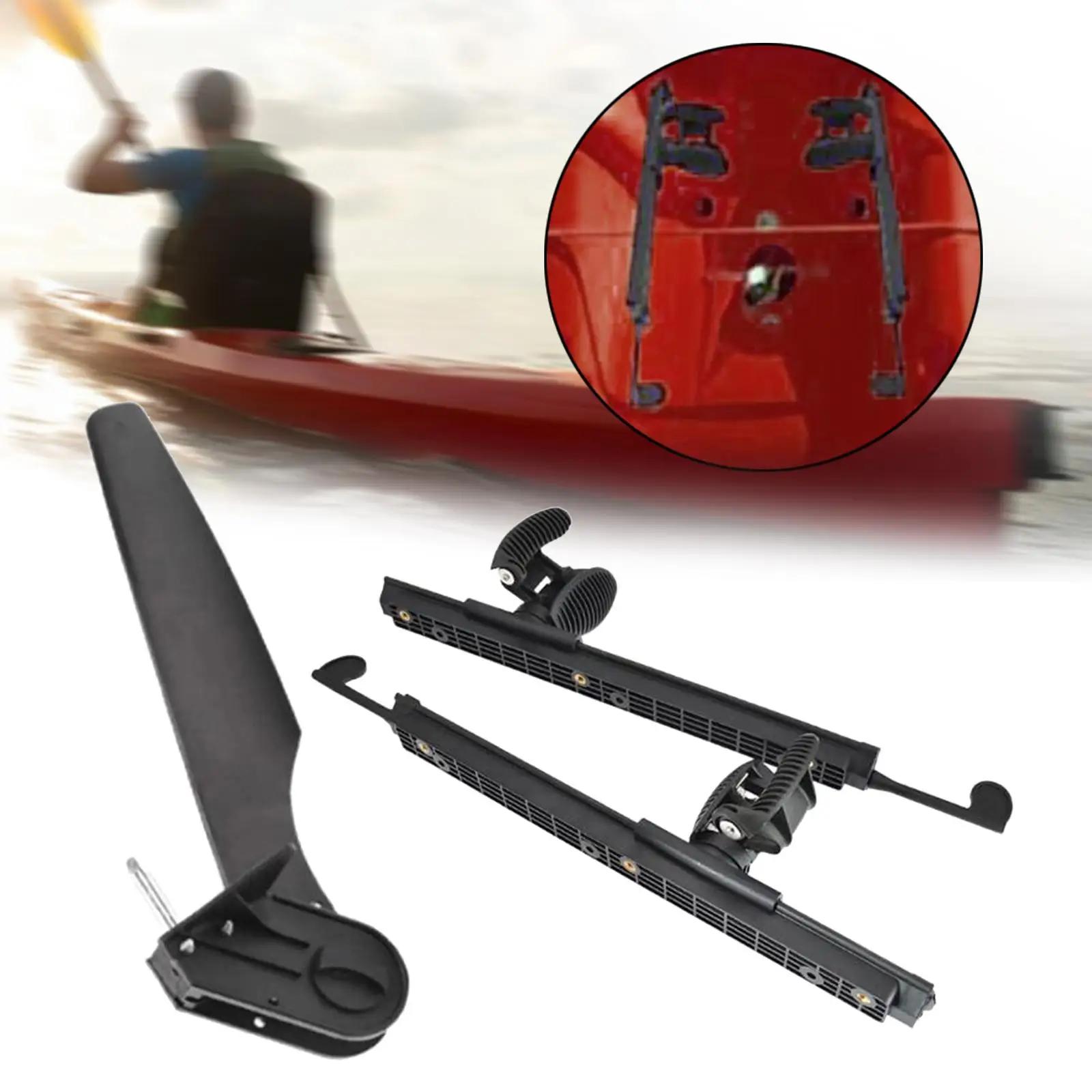 Leme de caiaque com pé cinta pedais, leve barco cauda embarcação, controle de pé nylon, vela acessórios - Image 1
