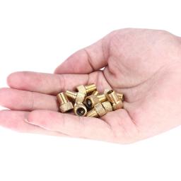 Adaptador de válvula f/v para a/v, conversor de valor de bicicleta, presta para schrader, pneu de bicicleta dourado, adaptador de válvula francesa, acessórios de bicicleta com 10 peças - Image 3