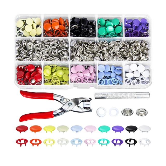 Botões de Costura de Metal Oco e Sólido - Kit com 200 Peças para DIY em Bolsas e Roupas