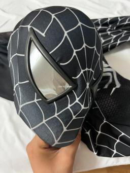 Maravilhe Personalizado Venom Traje Cosplay Wearable, Tecido Elástico Alto Lycra, HD Digital Print, Macacão Preto, Toby Edição - Image 2