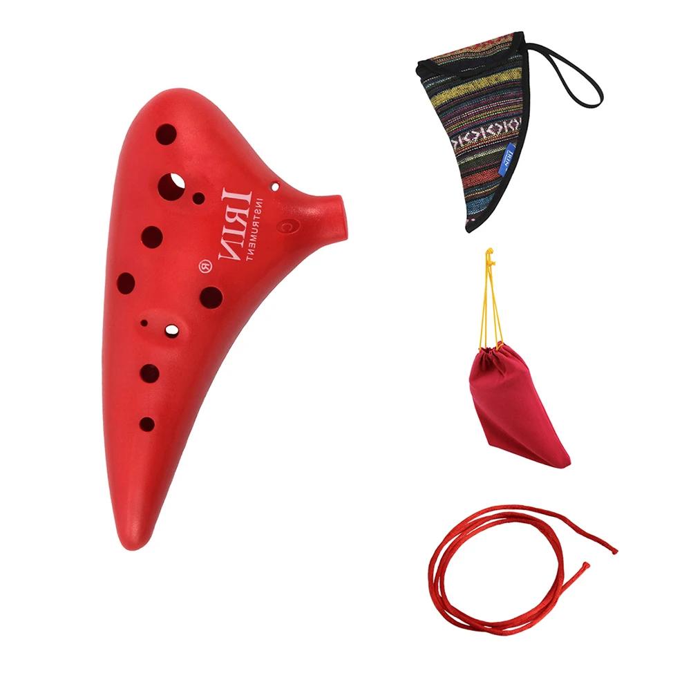 Irin 12 buracos ocarina 4 cores abs plástico ocarinas instrumento musical fácil de aprender e transportar para amantes de música e iniciantes - Image 1