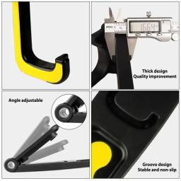 Suporte na parede para mtb e road bike, gancho dobrável para armazenamento, acessórios de ciclismo - Image 3