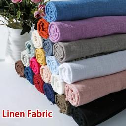 130x100cm tecido de algodão de linho macio material orgânico puro linho natural cambrico eco diy roupas tecido de retalhos - Image 4