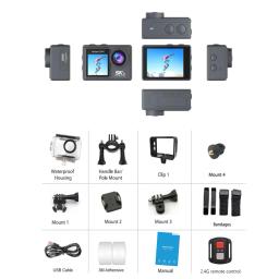 Atualizado subaquática WiFi Ação Camera, Ultra HD, 2 "Touch Screen, 30 M Câmera subaquática, 900mAh Polymer Lithium Battery, 30FPS, 30 MP, 30 MP, 30FPS - Image 5