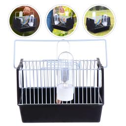 Gaiola De Alimentação De Pássaro De Plástico Portátil, Gaiola Pequena, Handheld, Transporte De Papagaio, Mala De Animais De Estimação, Aves Suprimentos - Image 6