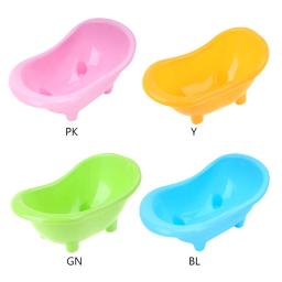 Animais pequenos hamster cama banheira gaiola brinquedos acessórios de plástico relaxar habitat casa almofada de sono comida tigela para cobaias - Image 4
