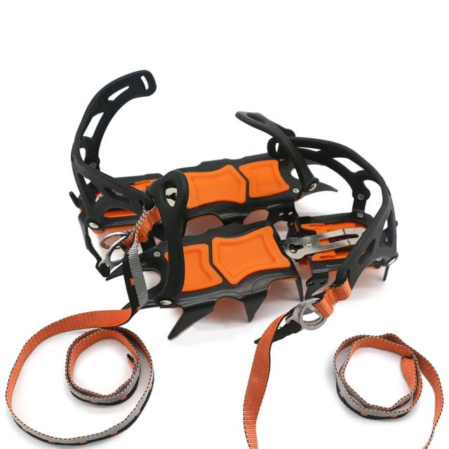 Crampons de Aço Inoxidável para Escalada com 12 Dentes: Gripper Antiderrapante e Capas de Sapato para Esportes na Neve