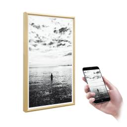 Moldura Digital com Tela Pintura a Óleo Anti-Matte, Publicidade em Vídeo NFT, Android, Wifi, Frameo, LCD, Alta Qualidade - Image 1