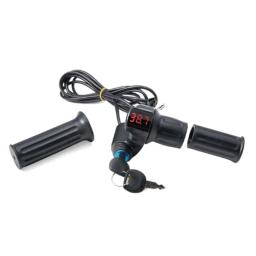 Acelerador bonde do acelerador da torção do fechamento da indicação digital para o trotinette punho bonde da bicicleta do acelerador 12v-84v do controle de velocidade com - Image 4
