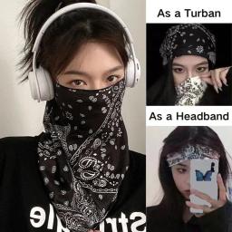 Máscara protetor solar punk para homens e mulheres, rosto e pescoço, proteção UV, lenço de ouvido, hip hop, esportes ao ar livre, bandana de ciclismo, moda verão - Image 1