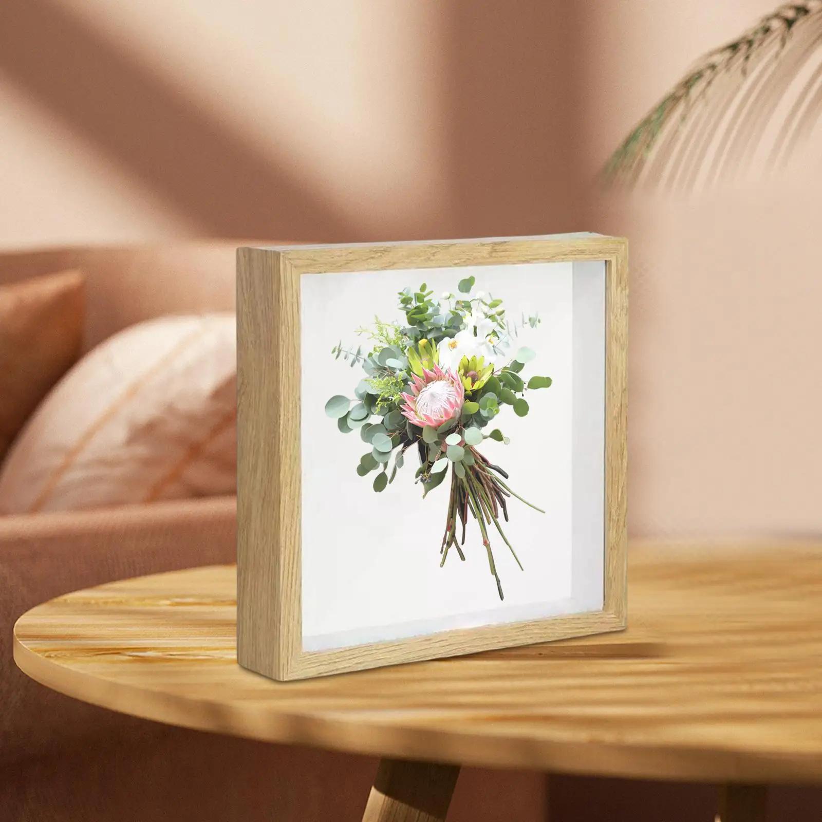 Moldura para flores secas, decoração de mesa profunda, caixa de sombra, moldura para arte - Image 1