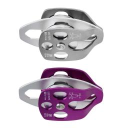 Polia dupla para escalada e resgate sistema, roxo Arborist, remo e escalada, 32KN - Image 4