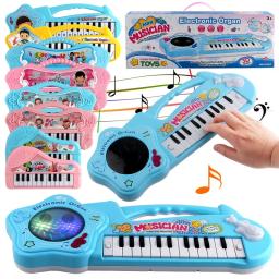 Eletrônico Piscando Piano Brinquedo Musical, Sound Keyborad, Instrumento Musical, Desenvolvimento Early Brinquedos Educativos para Crianças - Image 1