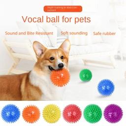 Squeaky Sound Pet Toy Ball, Brinquedos de Limpeza de Dentes, Três Modelos para Cães Pequenos, Médios e Grandes, Pacote de 6 Acessórios para Cães - Image 2
