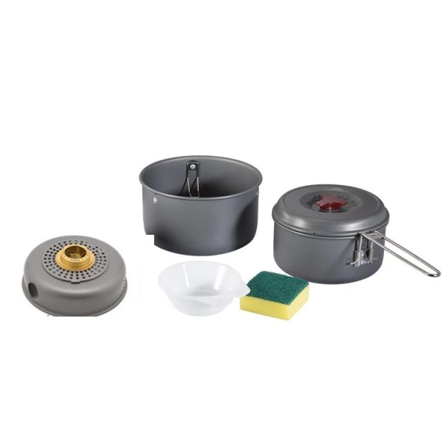 Fogão a Gás e Álcool Bulin BL100-Q1 para Acampamento com Panelas Portáteis Inclusas