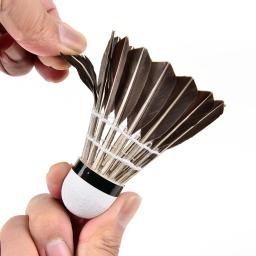 Profissional Estável Badminton Peteca, Pena Do Ganso Negro, Bola De Raquete, Treinamento Esportivo, 3 Pcs, 6 Pcs, 12Pcs - Image 5